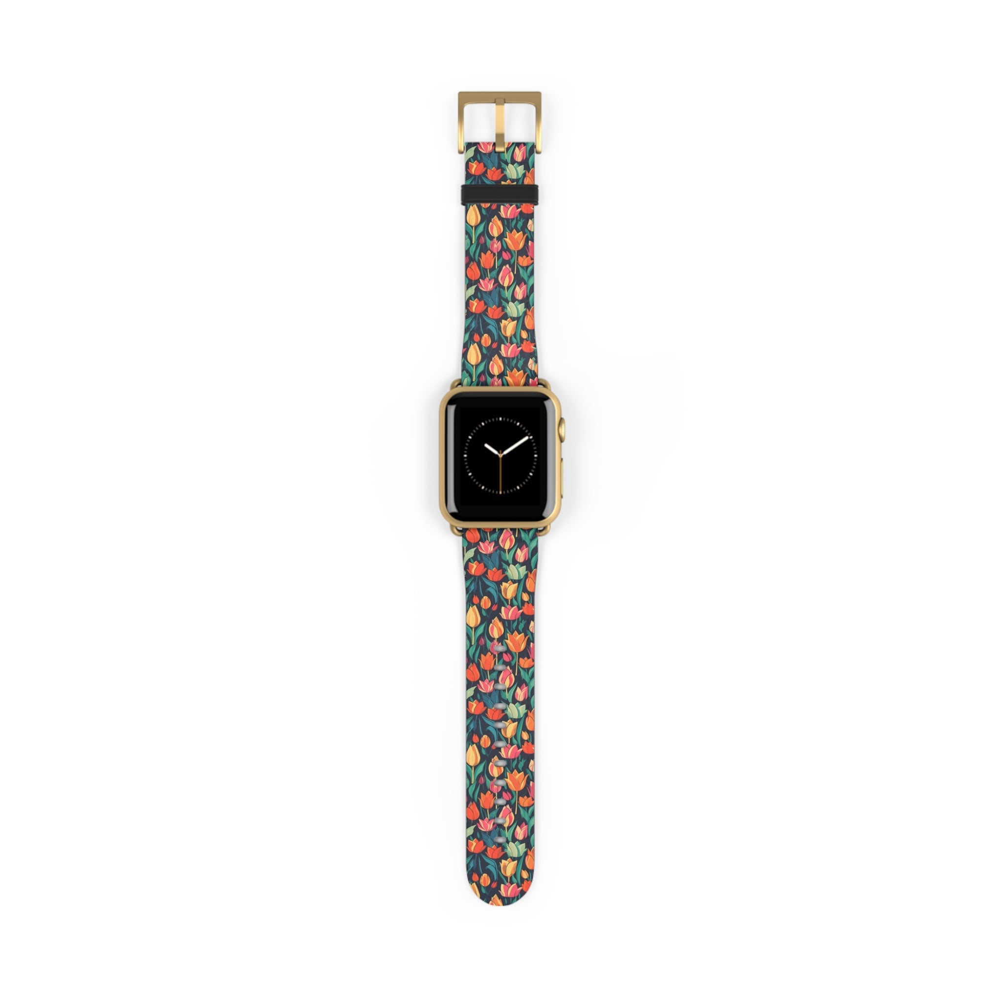 Tulip Medley - Vibrant and Colourful - Apple Watch Strap - Pattern Symphony