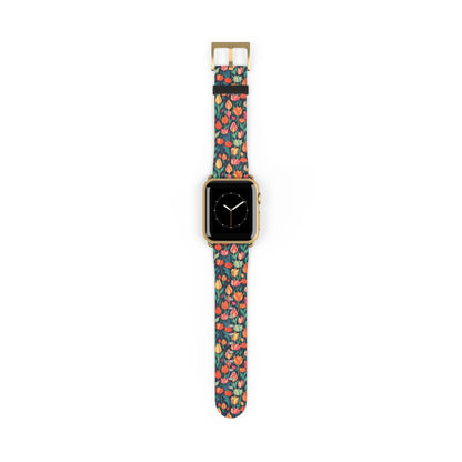 Tulip Medley - Vibrant and Colourful - Apple Watch Strap - Pattern Symphony