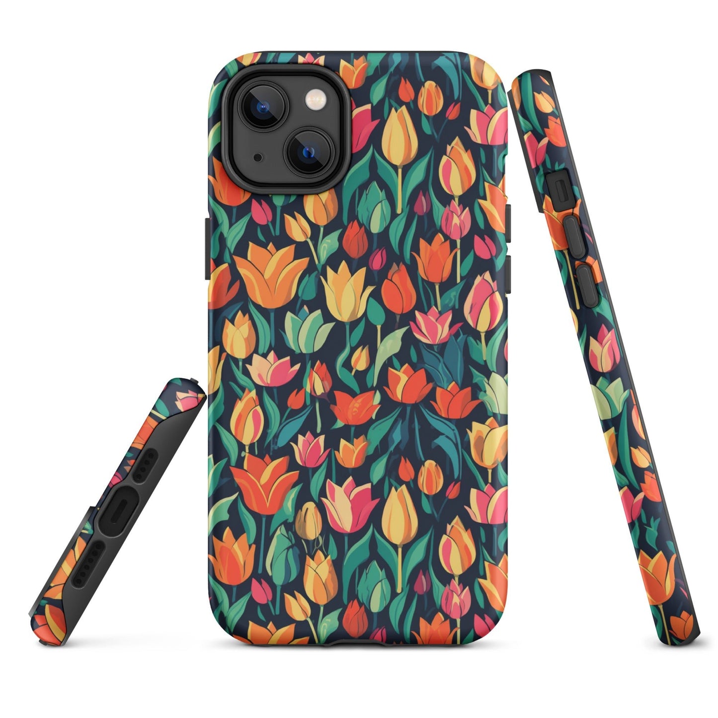 Tulip Medley - Vibrant and Colourful - iPhone Case - Pattern Symphony