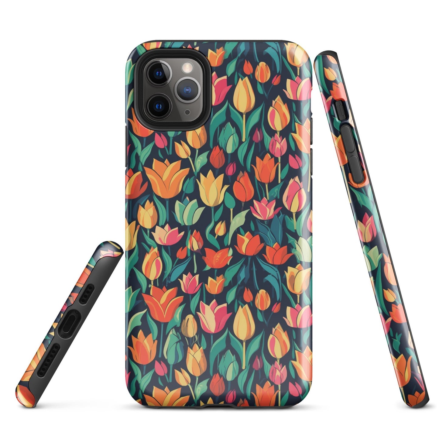 Tulip Medley - Vibrant and Colourful - iPhone Case - Pattern Symphony