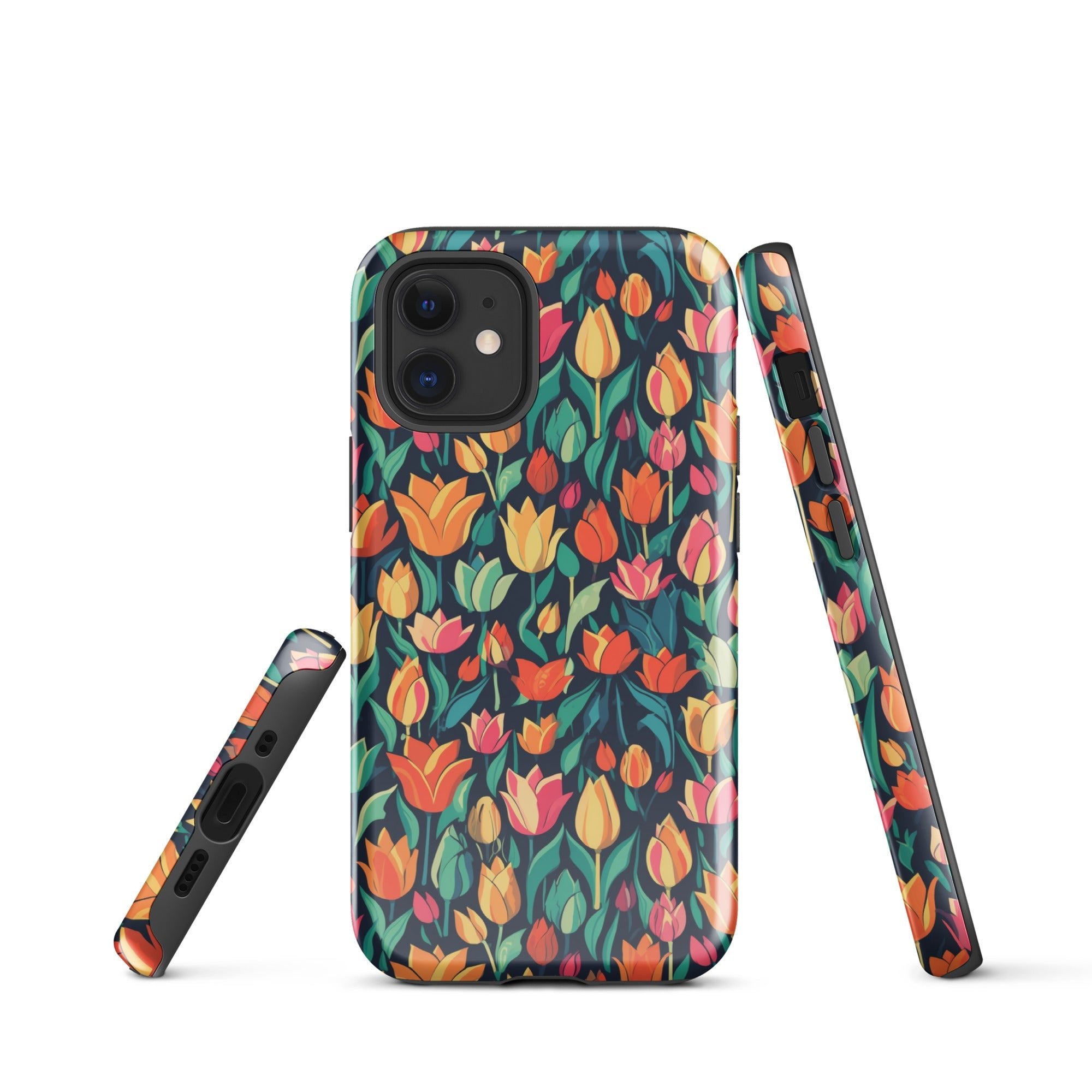 Tulip Medley - Vibrant and Colourful - iPhone Case - Pattern Symphony