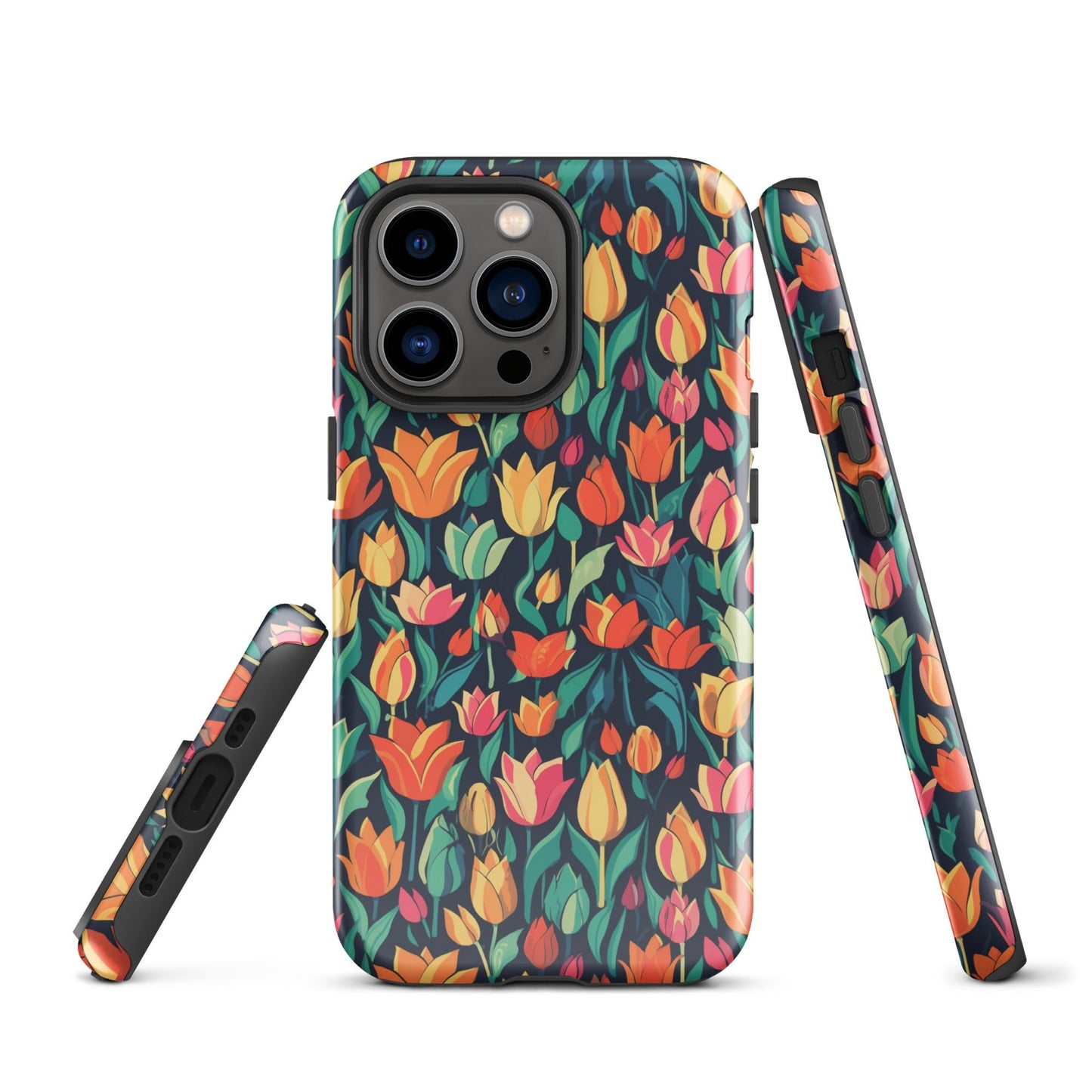 Tulip Medley - Vibrant and Colourful - iPhone Case - Pattern Symphony