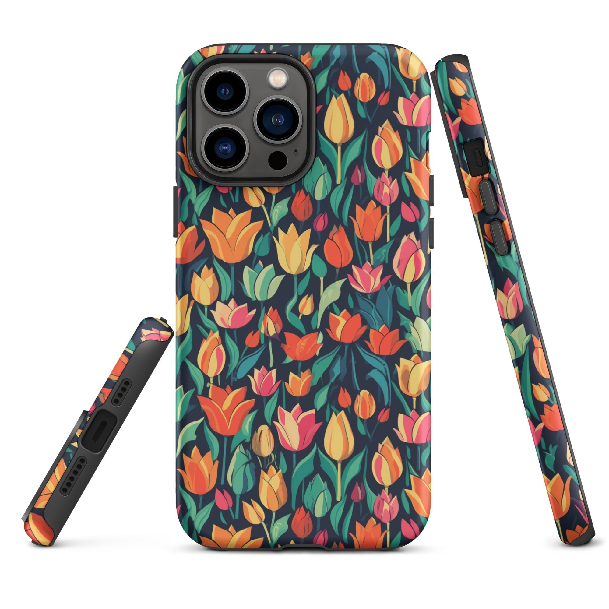 Tulip Medley - Vibrant and Colourful - iPhone Case - Pattern Symphony