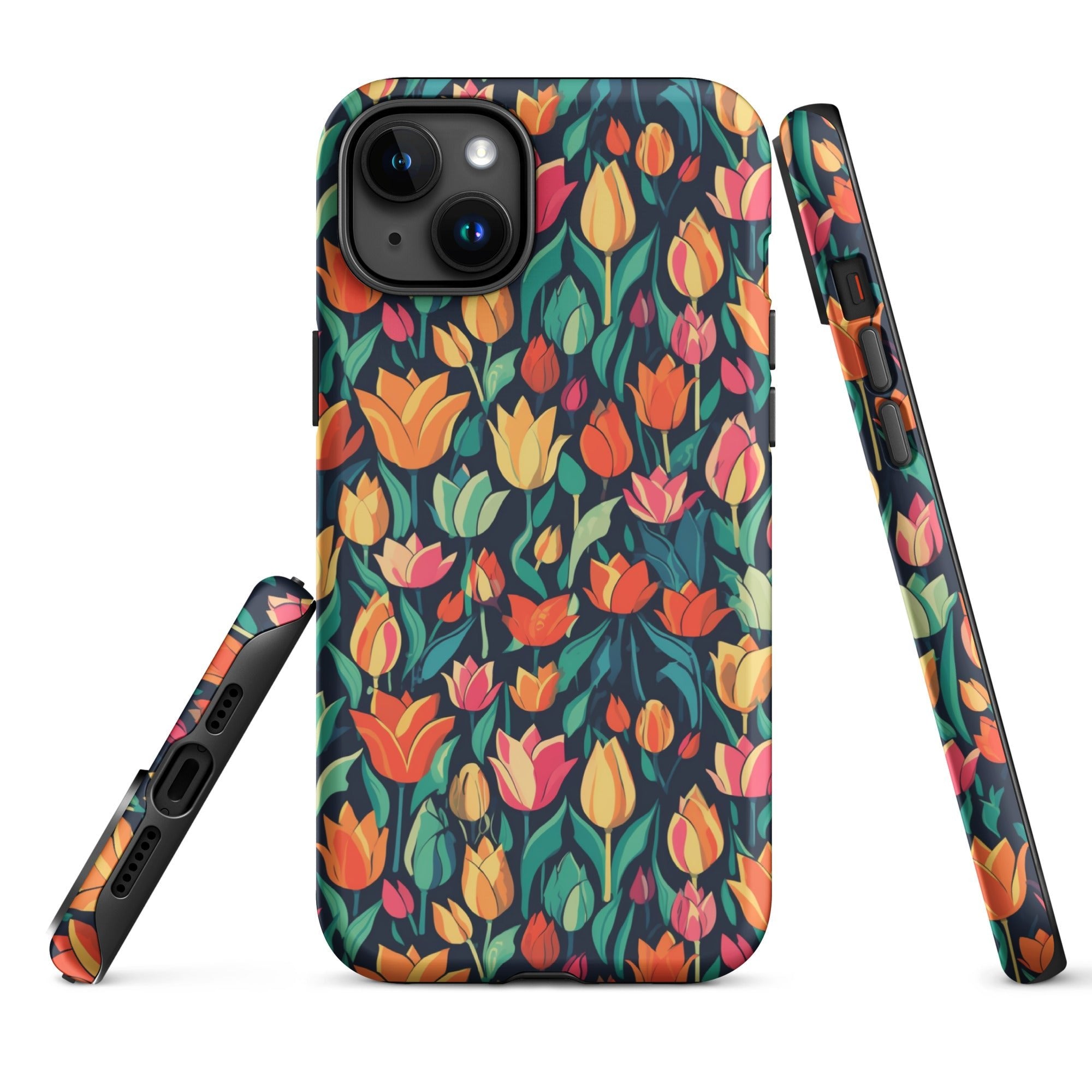 Tulip Medley - Vibrant and Colourful - iPhone Case - Pattern Symphony