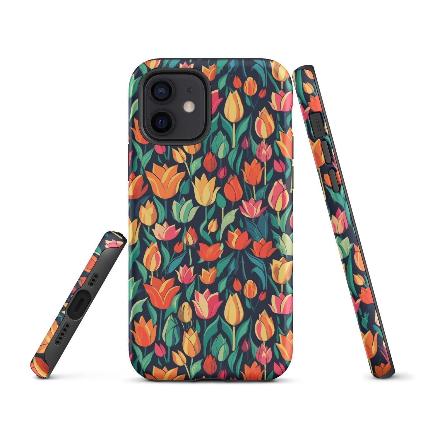 Tulip Medley - Vibrant and Colourful - iPhone Case - Pattern Symphony