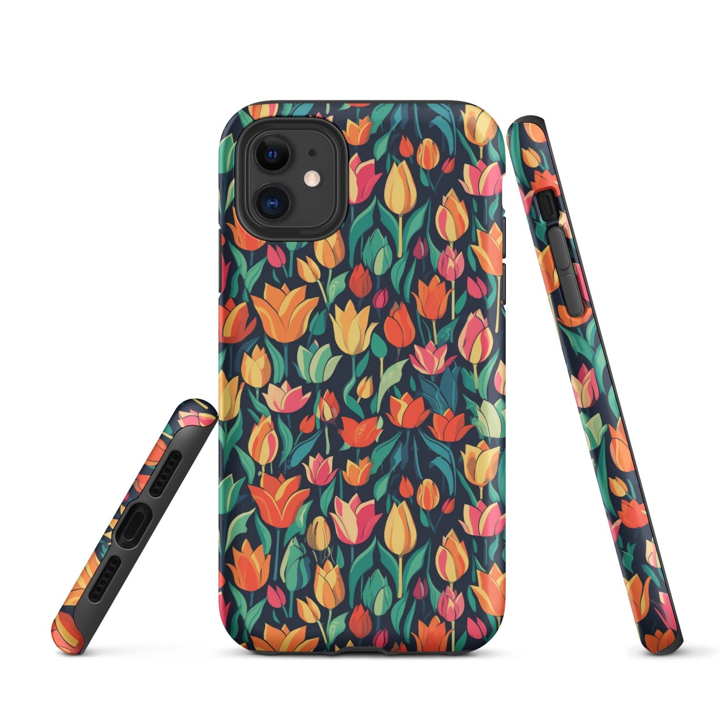 Tulip Medley - Vibrant and Colourful - iPhone Case - Pattern Symphony