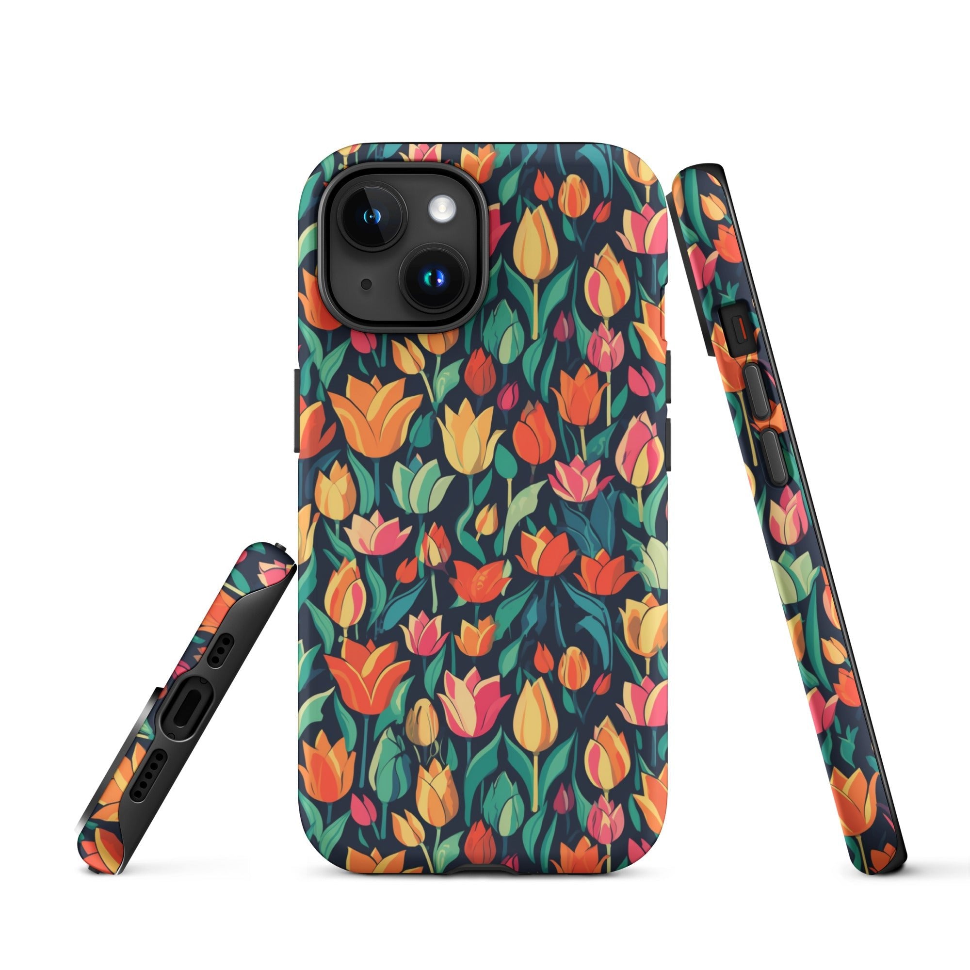 Tulip Medley - Vibrant and Colourful - iPhone Case - Pattern Symphony