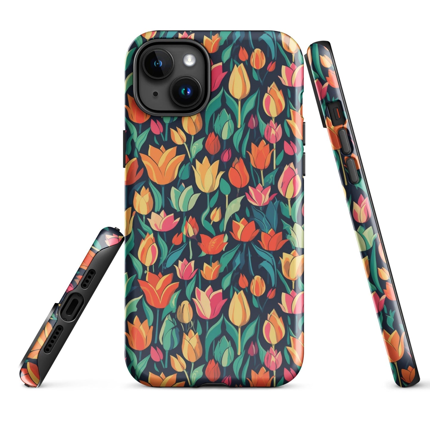 Tulip Medley - Vibrant and Colourful - iPhone Case - Pattern Symphony