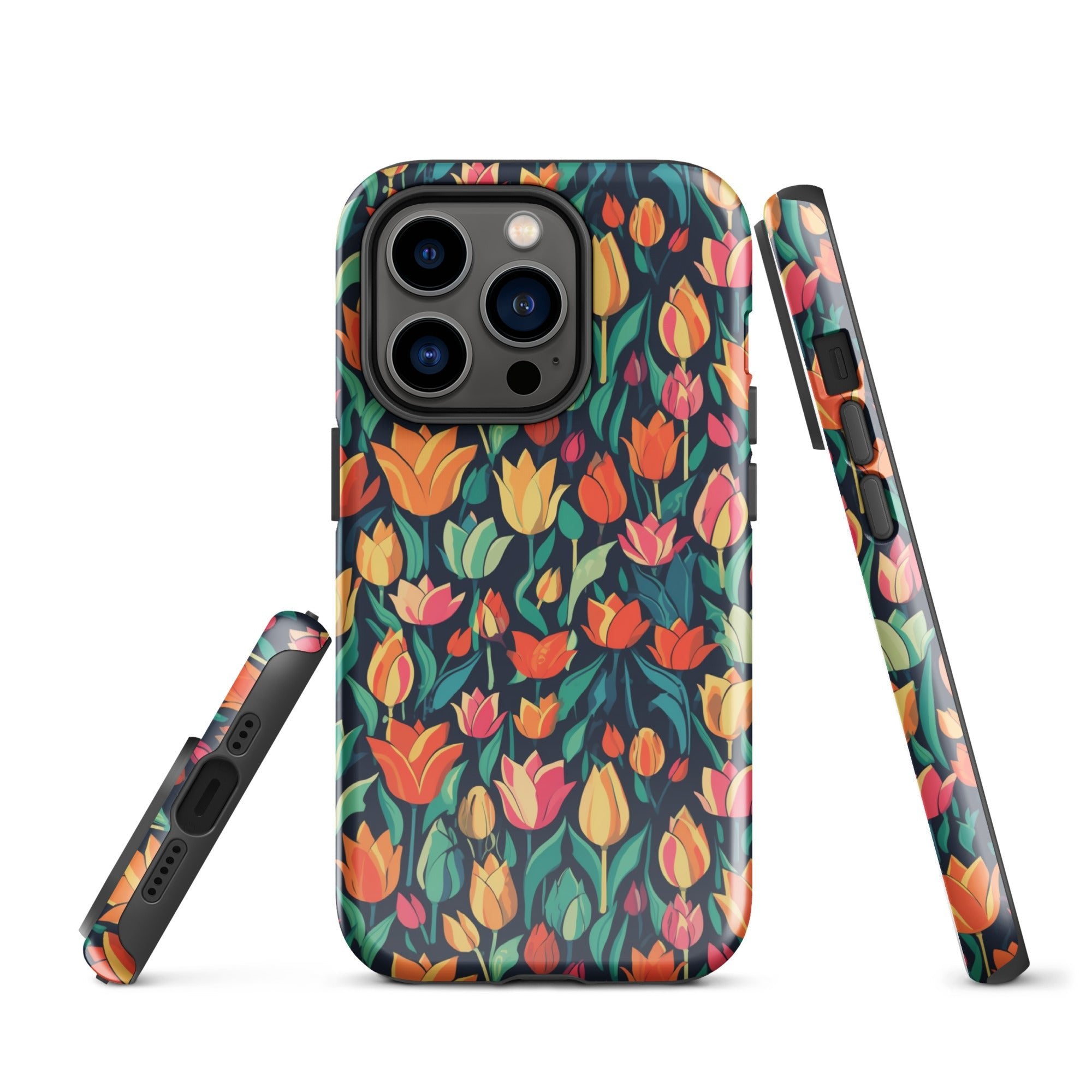 Tulip Medley - Vibrant and Colourful - iPhone Case - Pattern Symphony