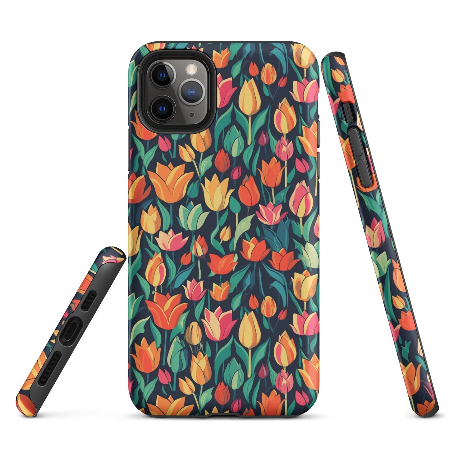 Tulip Medley - Vibrant and Colourful - iPhone Case - Pattern Symphony