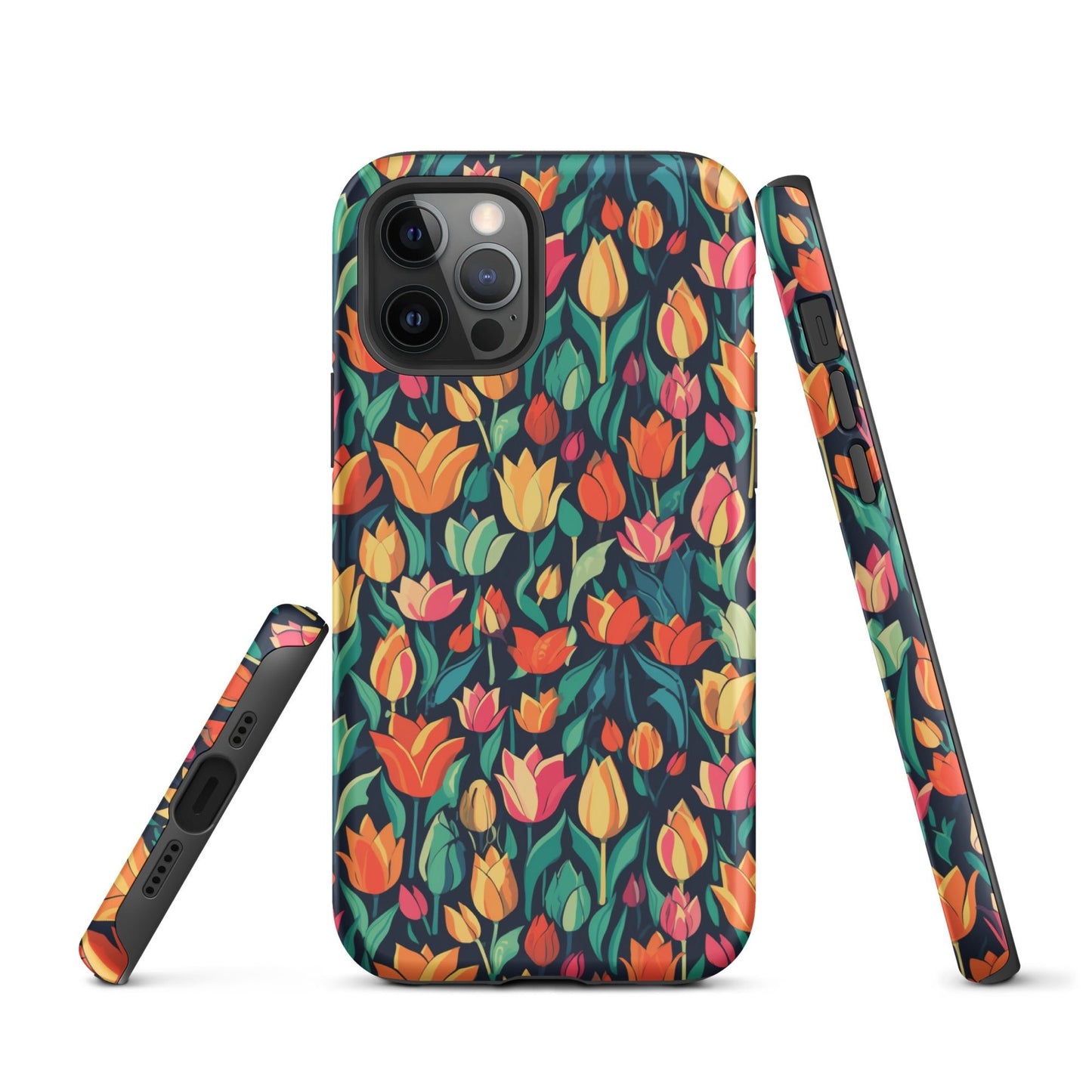 Tulip Medley - Vibrant and Colourful - iPhone Case - Pattern Symphony