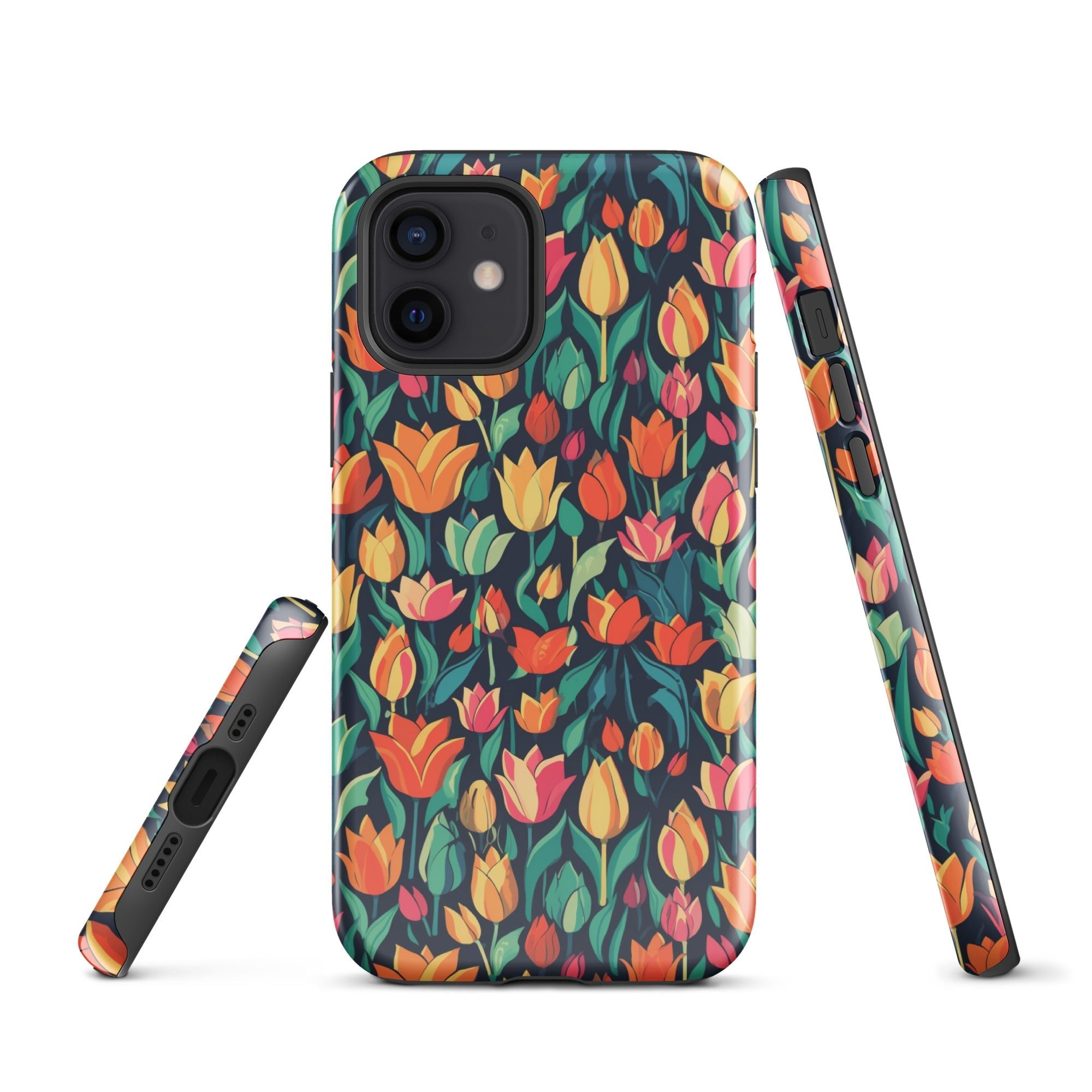 Tulip Medley - Vibrant and Colourful - iPhone Case - Pattern Symphony