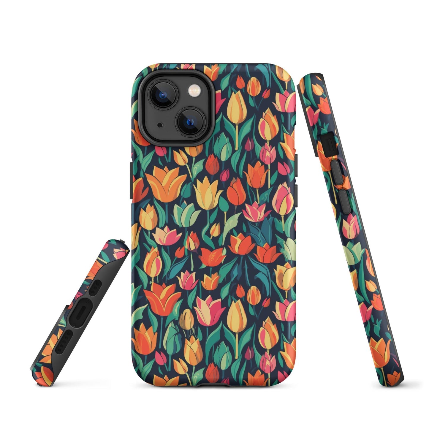 Tulip Medley - Vibrant and Colourful - iPhone Case - Pattern Symphony