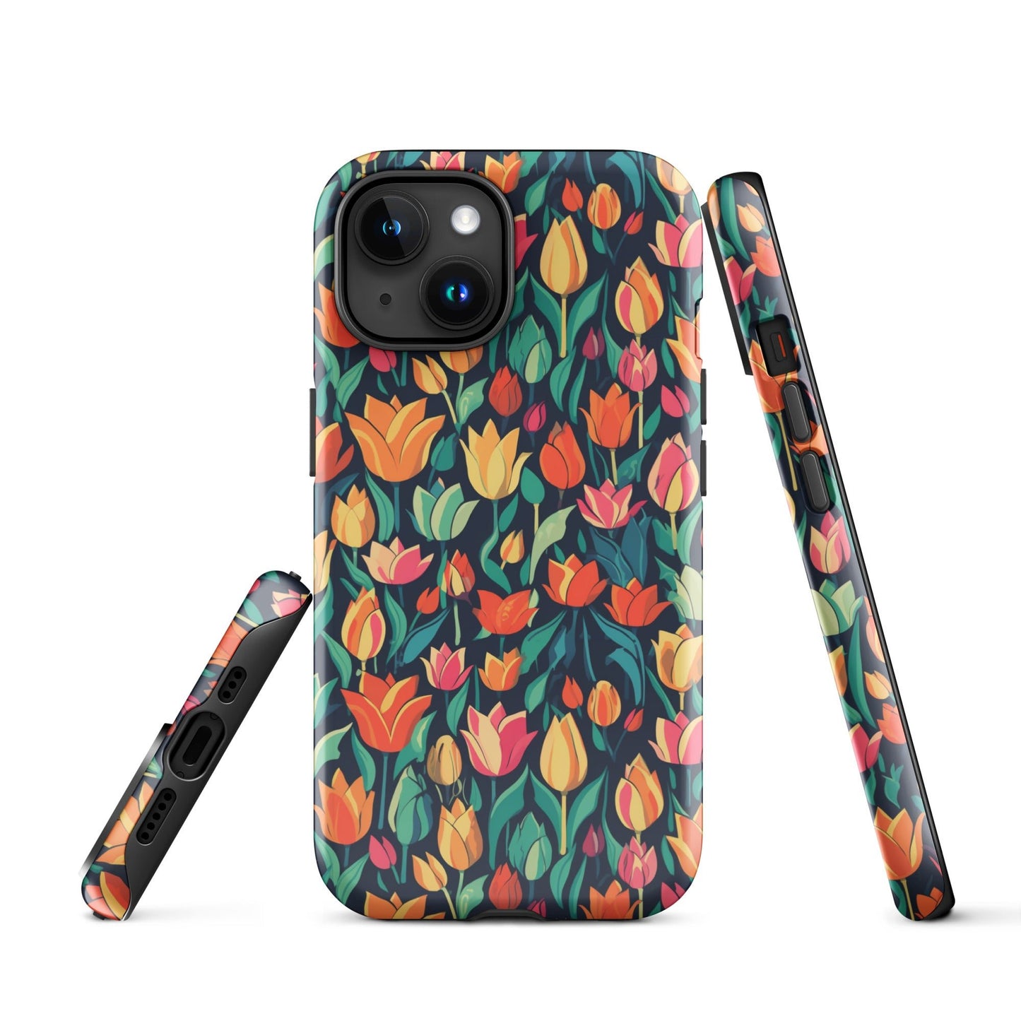 Tulip Medley - Vibrant and Colourful - iPhone Case - Pattern Symphony