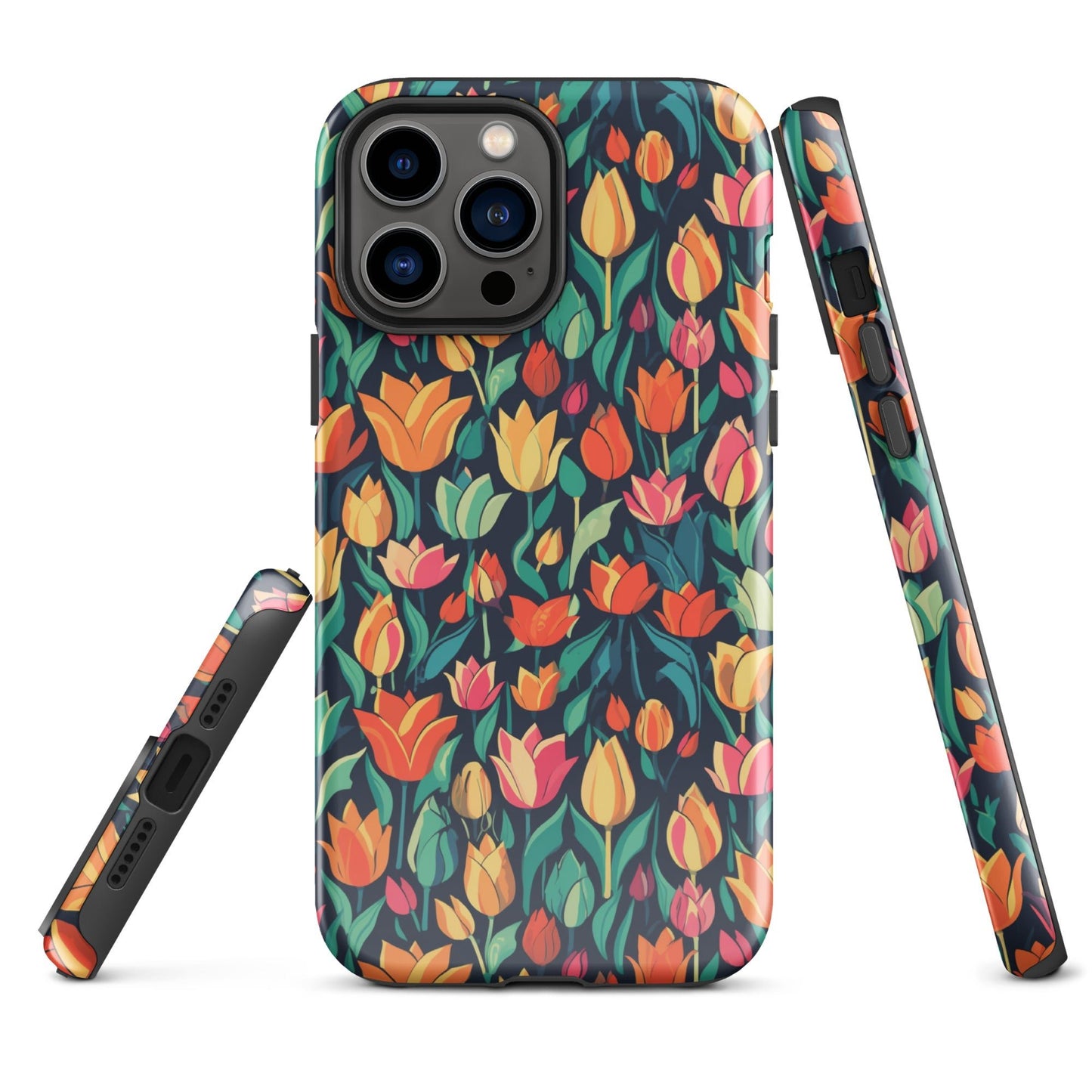 Tulip Medley - Vibrant and Colourful - iPhone Case - Pattern Symphony