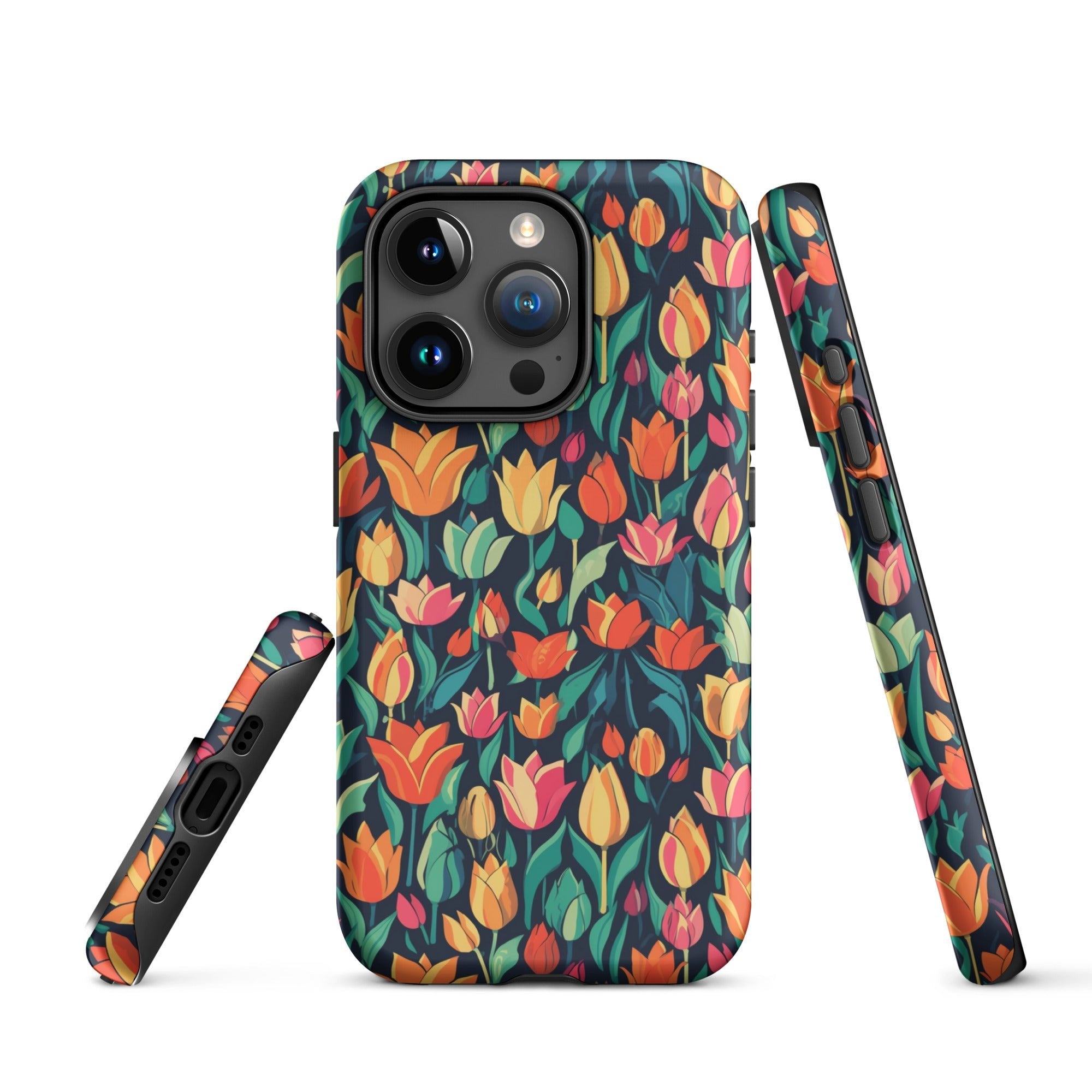 Tulip Medley - Vibrant and Colourful - iPhone Case - Pattern Symphony