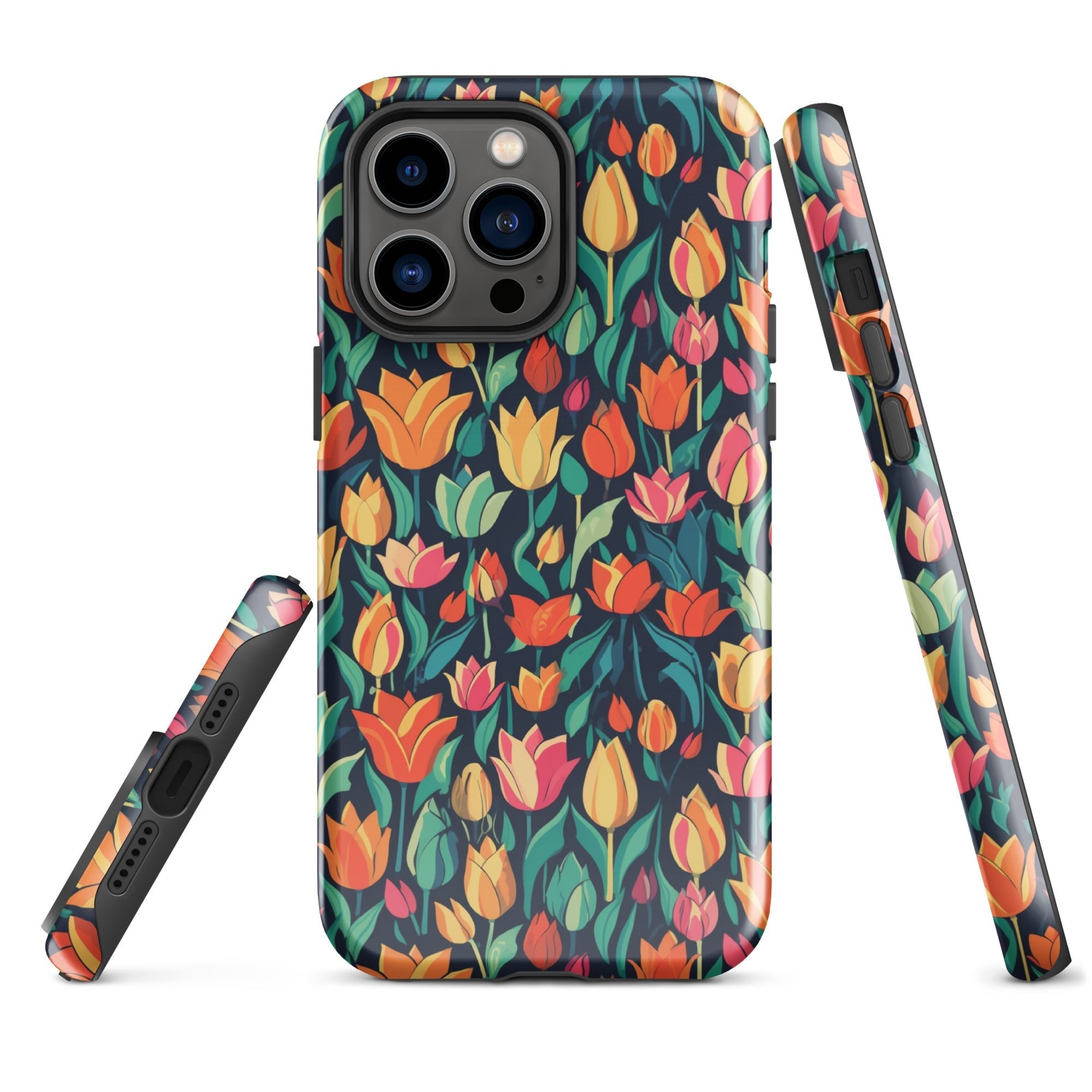 Tulip Medley - Vibrant and Colourful - iPhone Case - Pattern Symphony