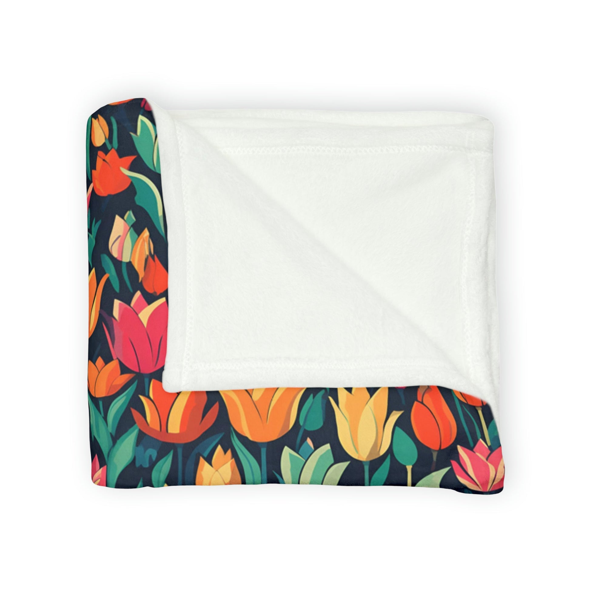 Tulip Medley - Vibrant and Colourful Soft Throw - Pattern Symphony