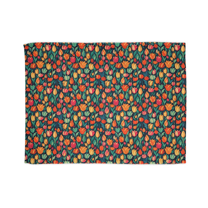 Tulip Medley - Vibrant and Colourful Soft Throw - Pattern Symphony