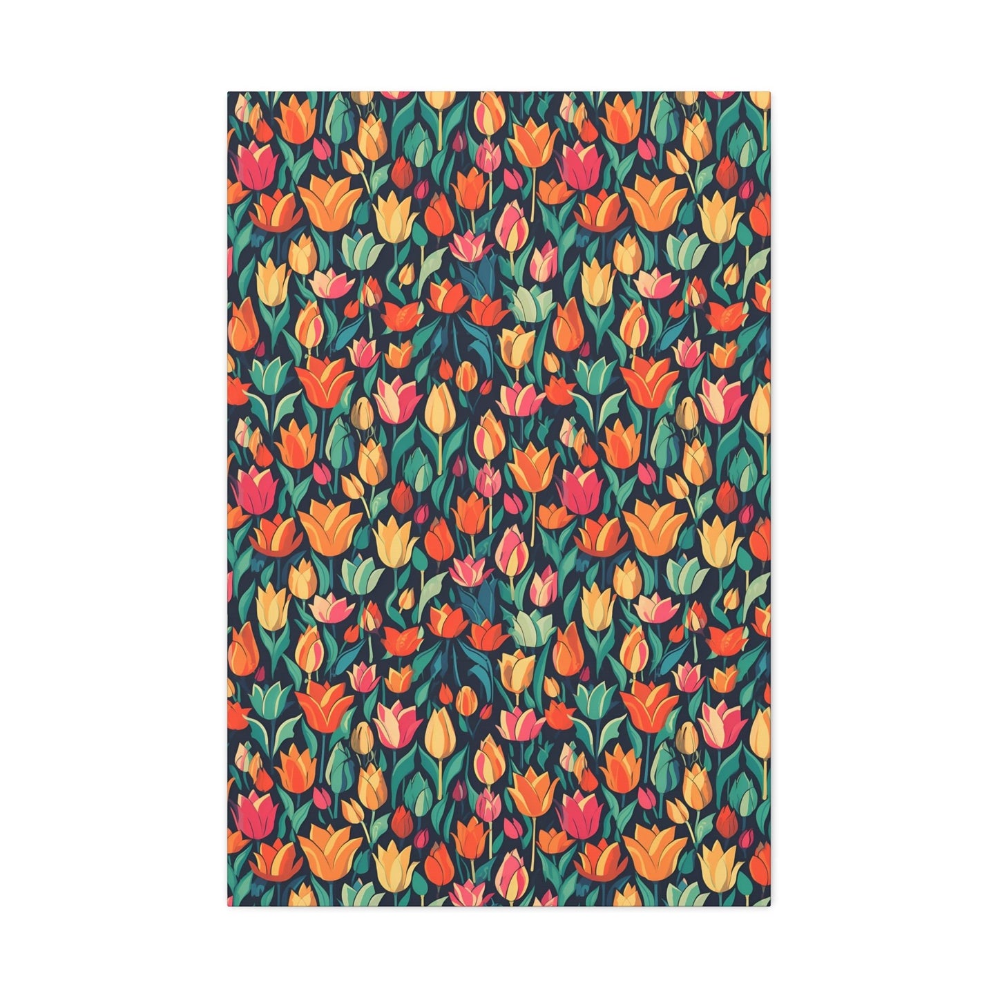 Tulip Medley - Vibrant and Colourful Wall Art Canvas - Pattern Symphony