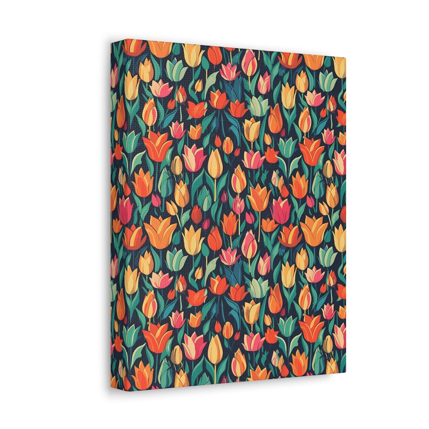 Tulip Medley - Vibrant and Colourful Wall Art Canvas - Pattern Symphony