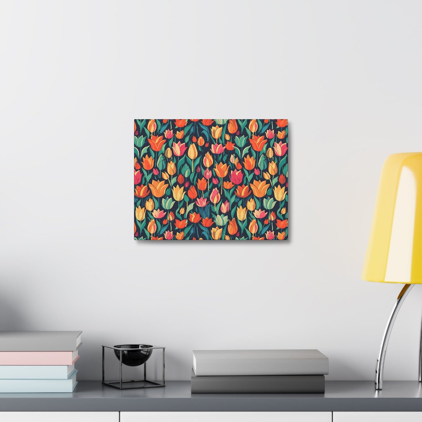 Tulip Medley - Vibrant and Colourful Wall Art Canvas - Pattern Symphony