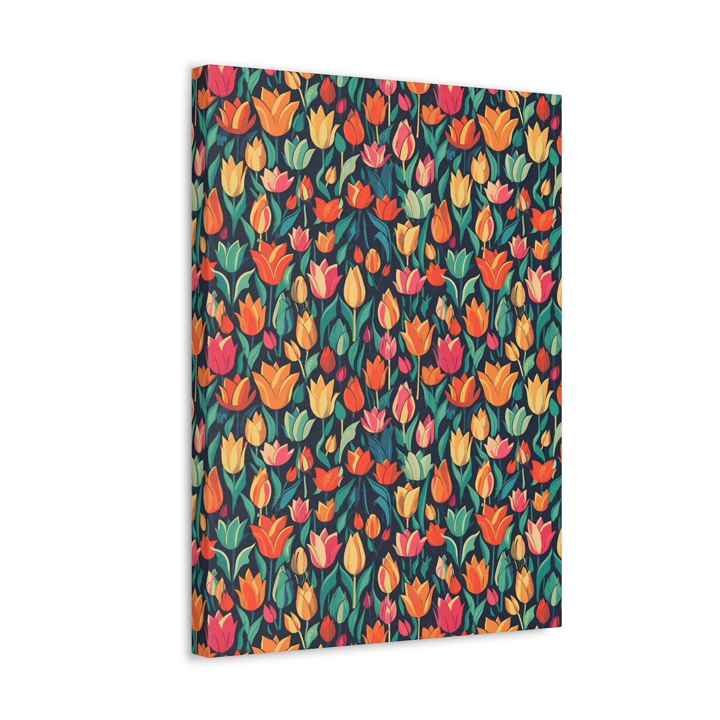 Tulip Medley - Vibrant and Colourful Wall Art Canvas - Pattern Symphony