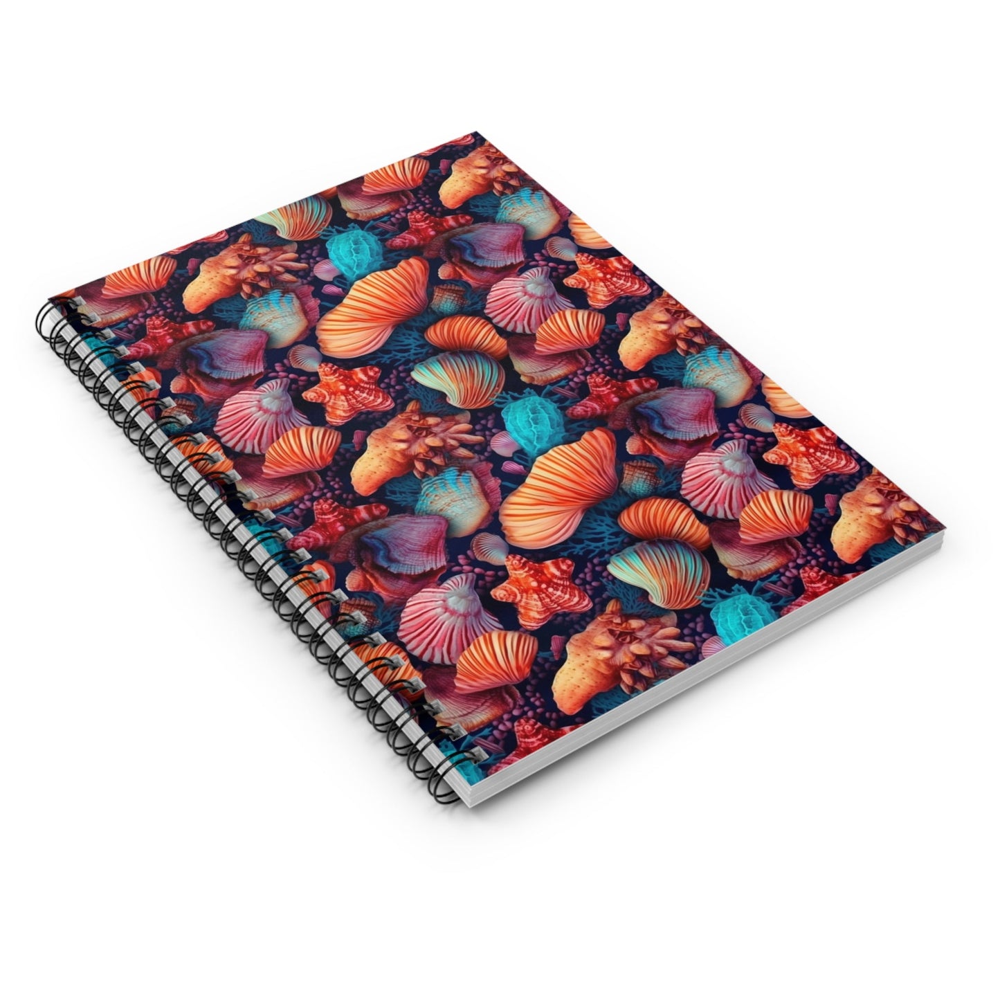 Vibrant Shallow Seascape Spiral Notebook - Ruled Line Paper products Pattern Symphony   