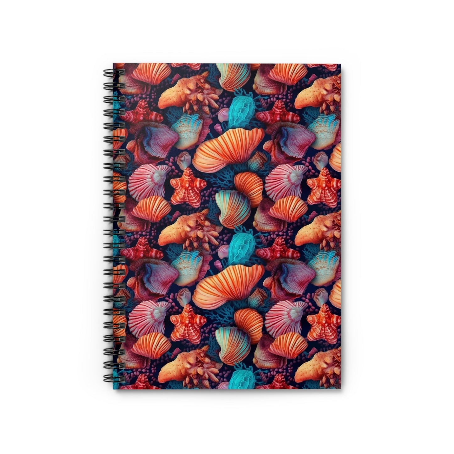 Vibrant Shallow Seascape Spiral Notebook - Ruled Line Paper products Pattern Symphony   