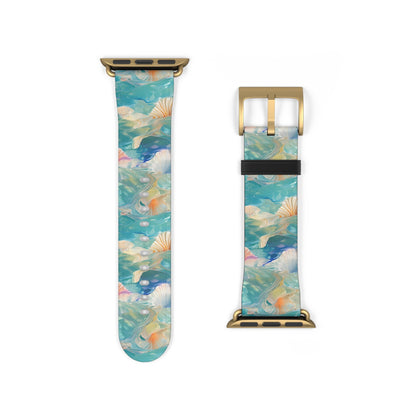 Watercolour Seashell - Wonders - Apple Watch Strap - Pattern Symphony