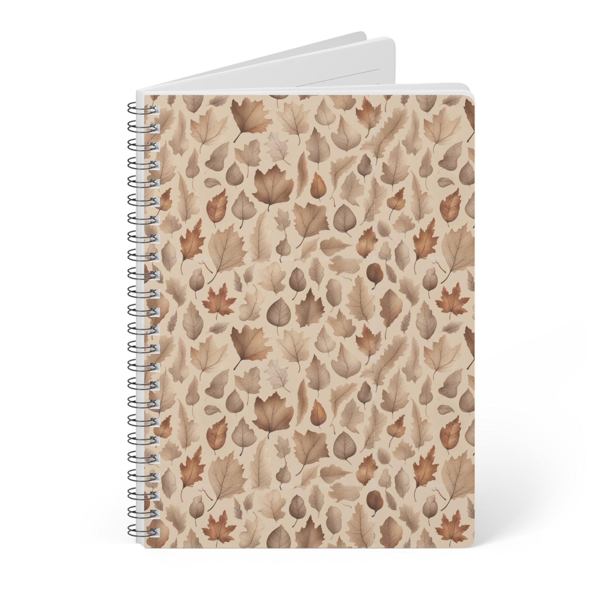 Whispering Leaves - Autumn Harmony Notebook (A5) - Pattern Symphony