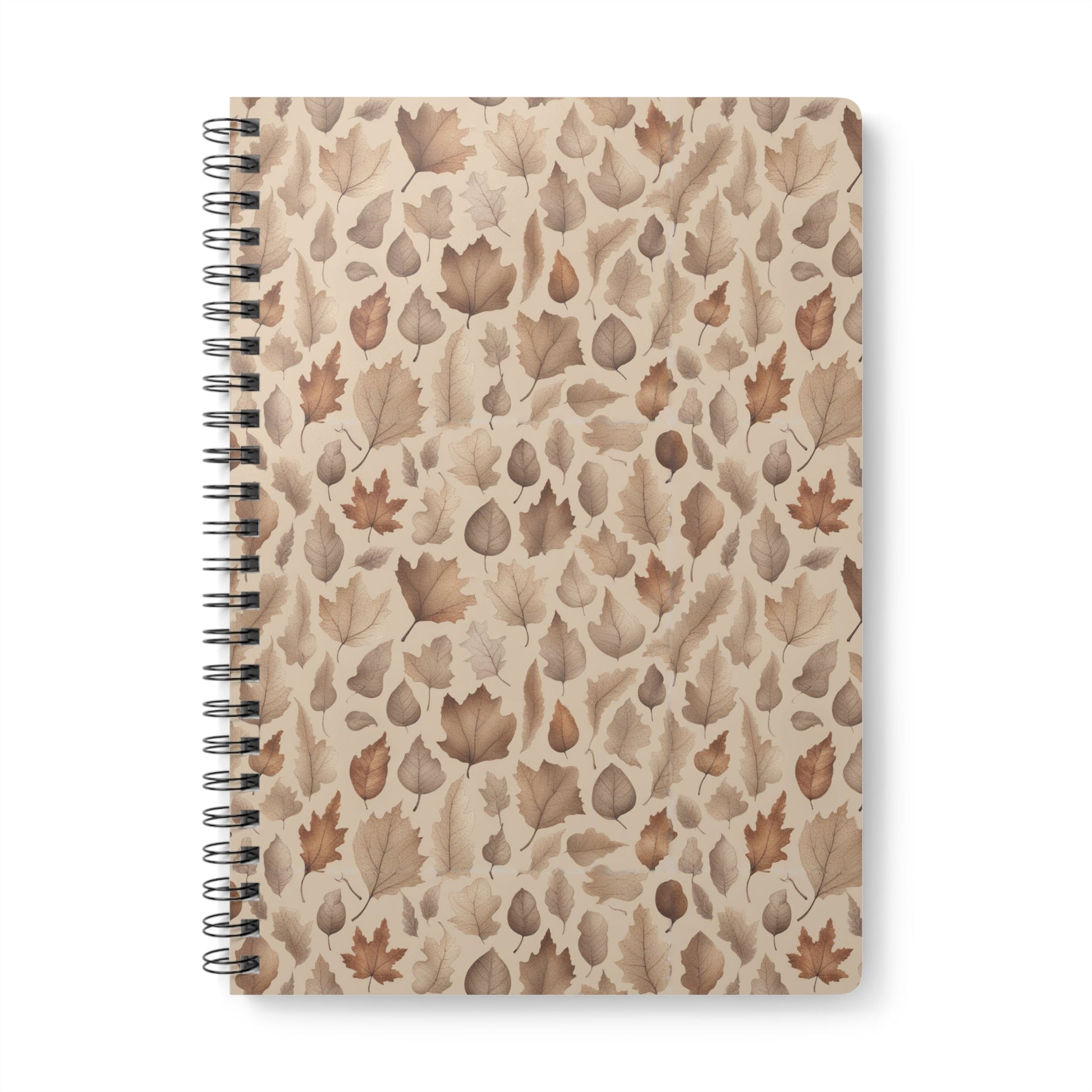 Whispering Leaves - Autumn Harmony Notebook (A5) - Pattern Symphony