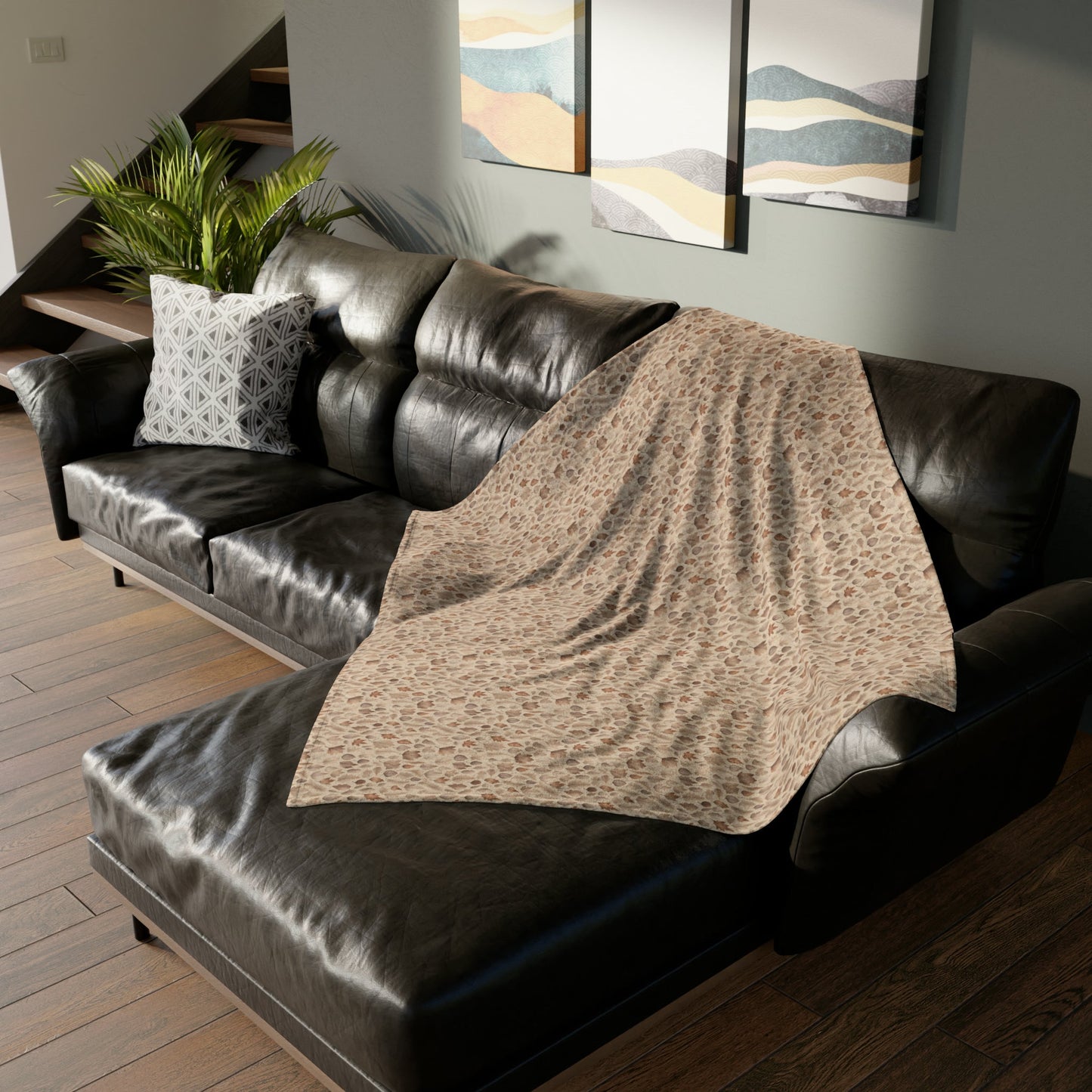 Whispering Leaves: Autumn Harmony - The Ideal Throw for Sofas - Pattern Symphony