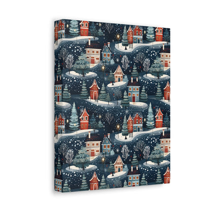 Wintertide Glow - Urban Elegance - Wall Art Canvas - Pattern Symphony