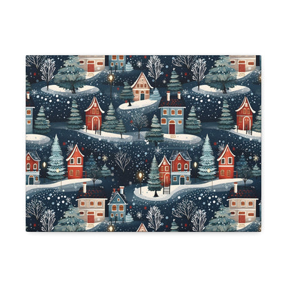 Wintertide Glow - Urban Elegance - Wall Art Canvas - Pattern Symphony