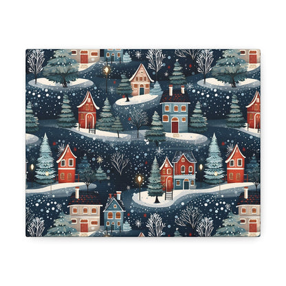 Wintertide Glow - Urban Elegance - Wall Art Canvas - Pattern Symphony