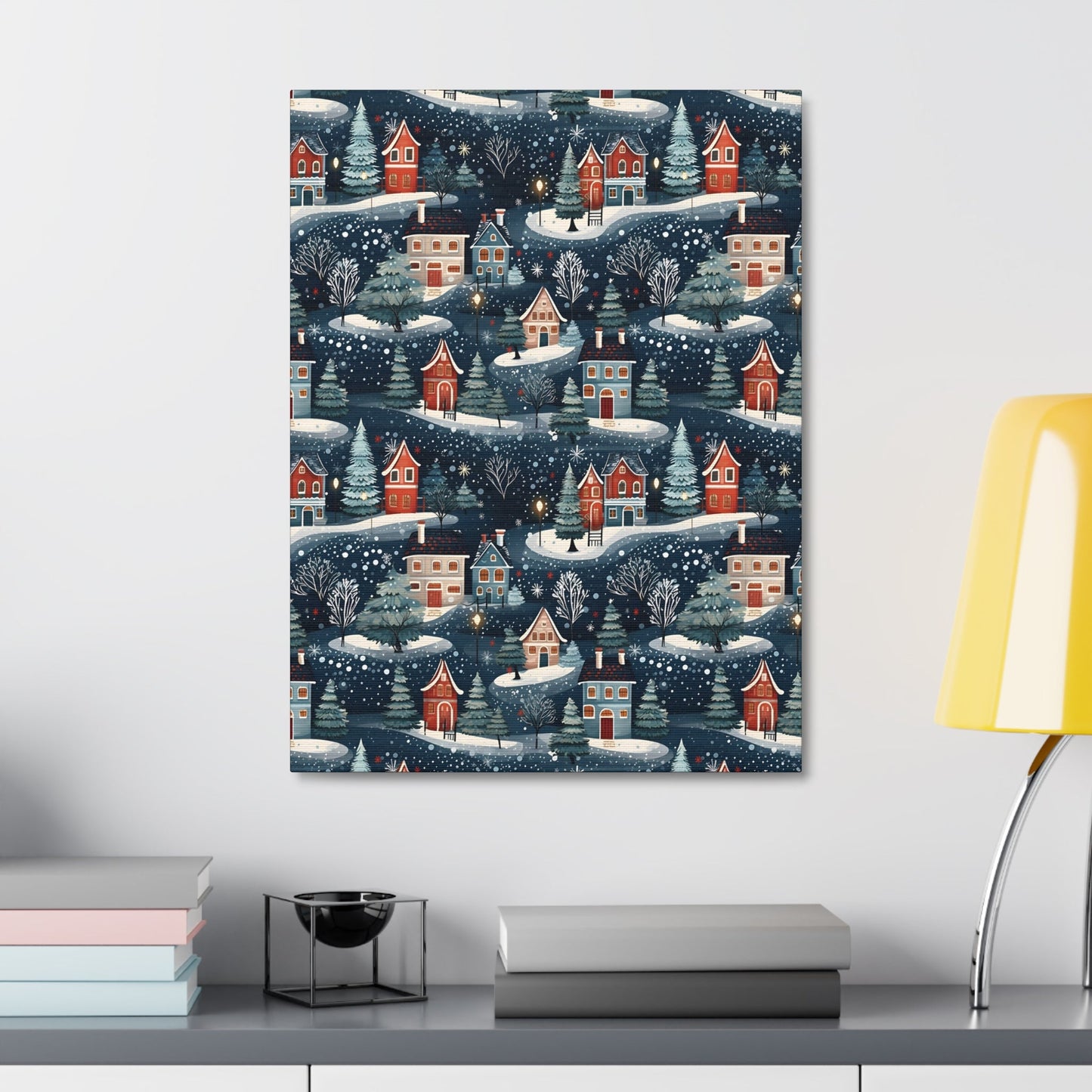 Wintertide Glow - Urban Elegance - Wall Art Canvas - Pattern Symphony