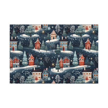 Wintertide Glow - Urban Elegance - Wall Art Canvas - Pattern Symphony